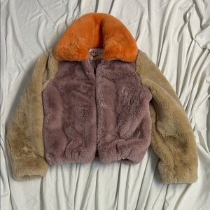 Colorful Faux Fur Women’s Jacket